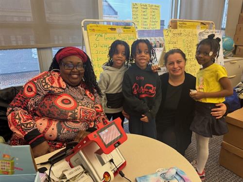 2 teachers and 3 students
