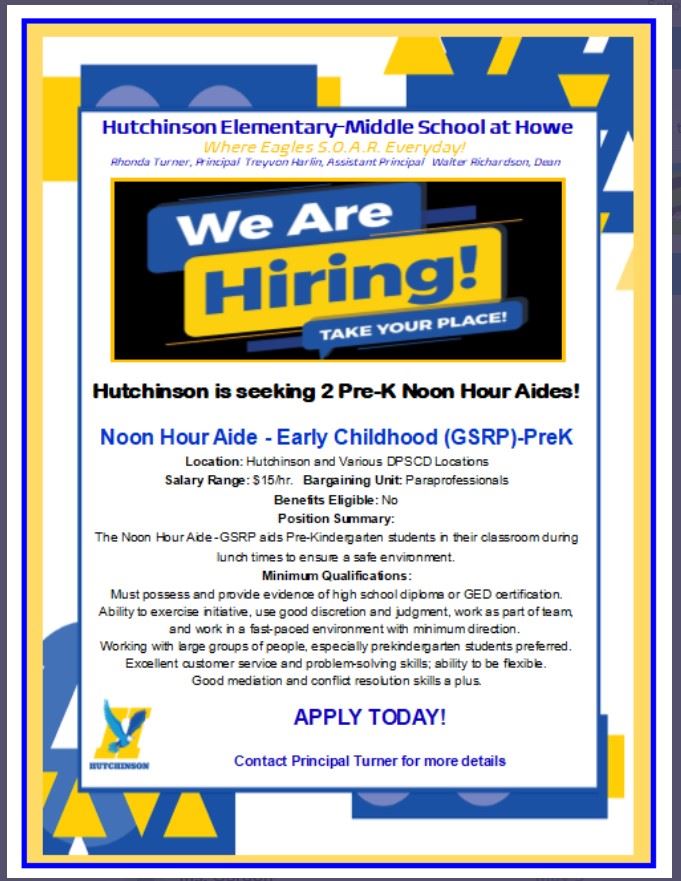  We are Hiring!!
