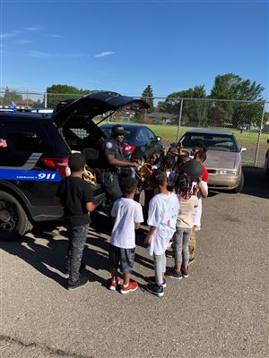 a visit by the Detroit Police 