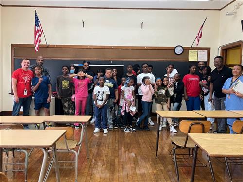 Group of Clark Students and Teachers