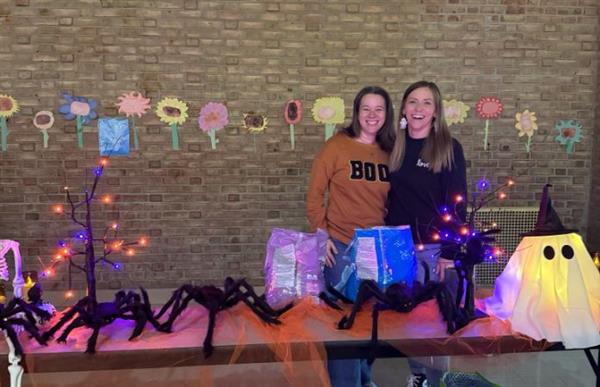 Volunteers posing for photo