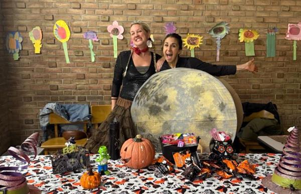 Volunteers posing for photo