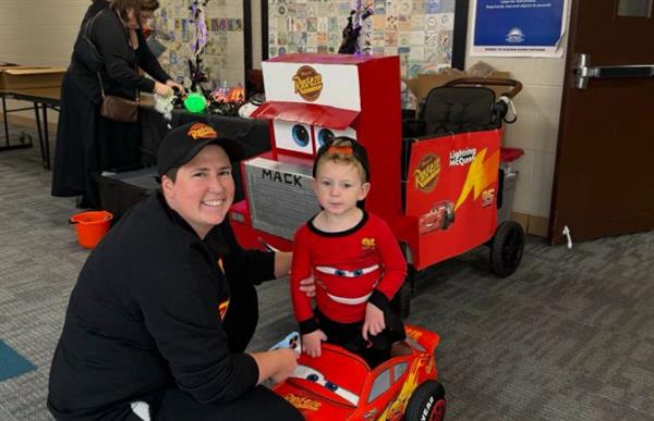 Volunteers posing for photo